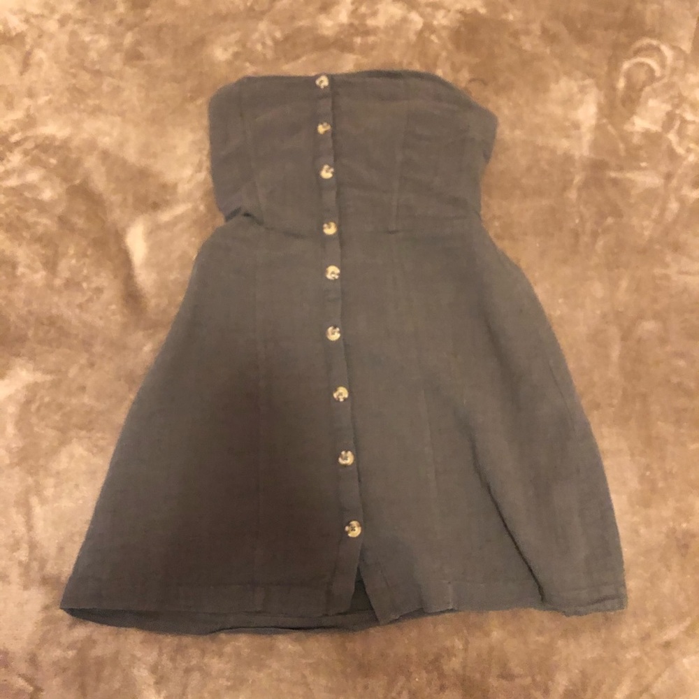 Forest Green Strapless Universal Thread dress